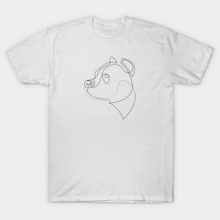 Pit Bull - one line drawing T-Shirt